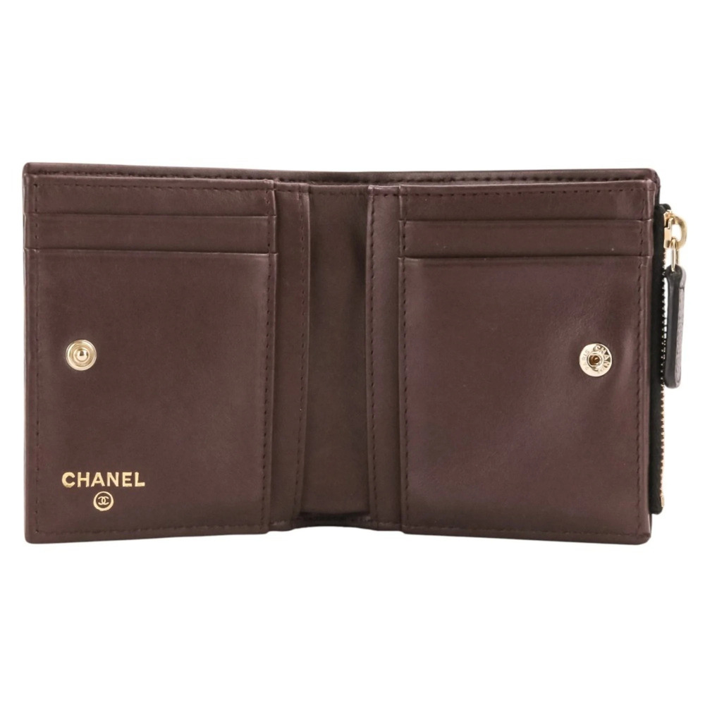 CHANEL Black Caviar Leather Logo Wallet - Picture 7 of 16